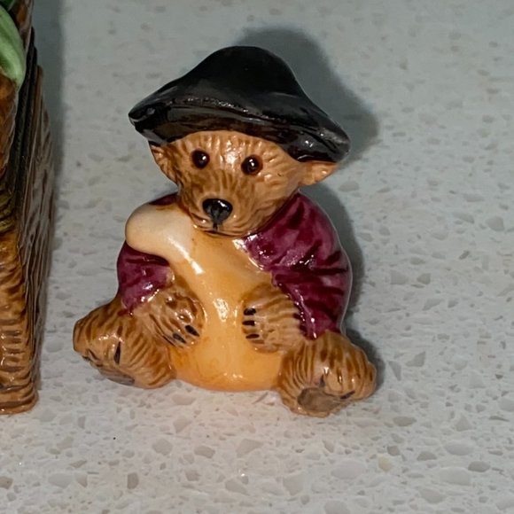 Vintage 1999 Boyds Bear THANKSGIVING Trinket Box - Picture 2 of 9